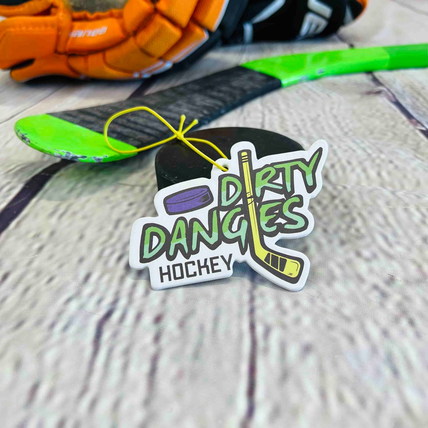 Dirty Dangles Hockey Car Air Freshener