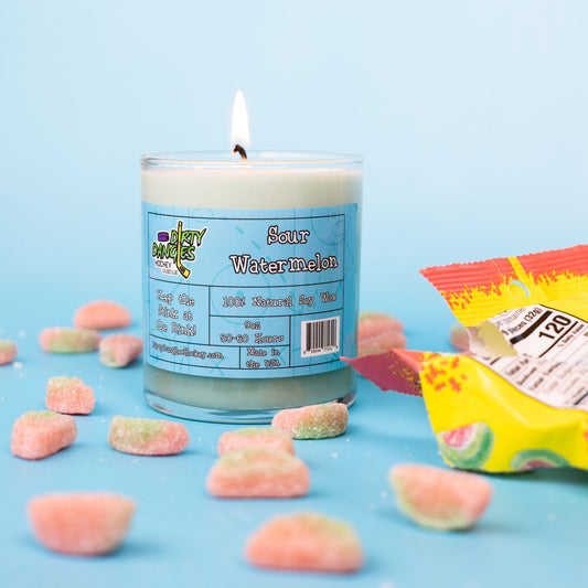 Dirty Dangles Hockey Candles - Sour Watermelon
