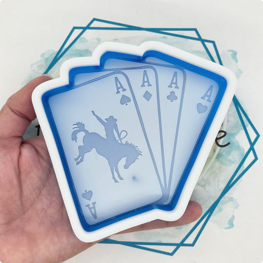Western Playing Cards Freshie Mold