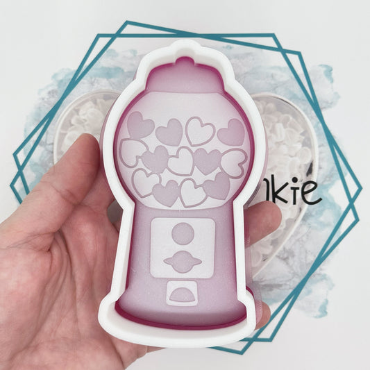 Heart Gumball Machine Freshie Mold