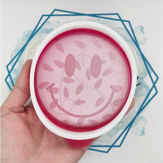 Christmas Lights Smiley Face Freshie Mold