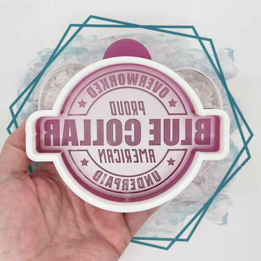 Overworked Blue Collar Freshie Mold