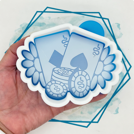 Western Poker Night Freshie Mold