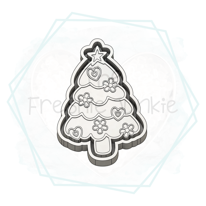 *NEW RELEASE* Floral Christmas Tree Freshie Mold