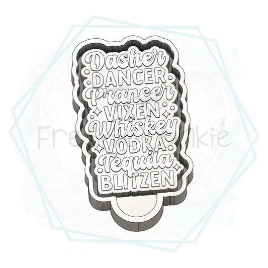 Funny Reindeer Names Freshie Mold