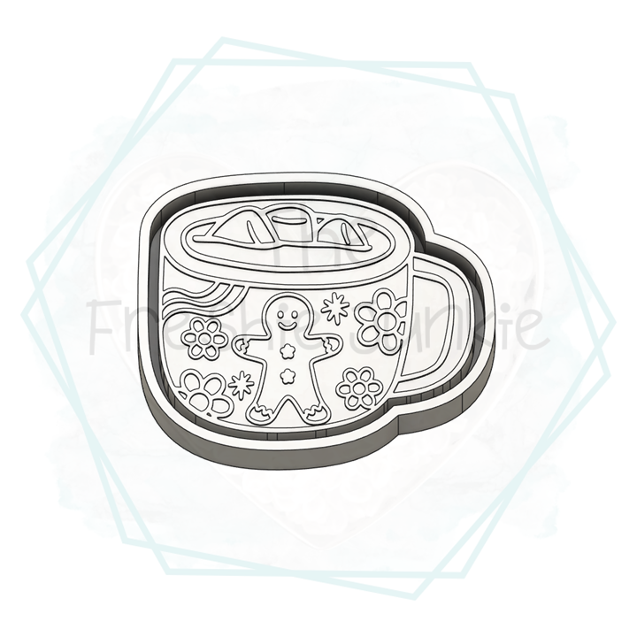 *NEW RELEASE* Gingerbread Cocoa Mug Freshie Mold