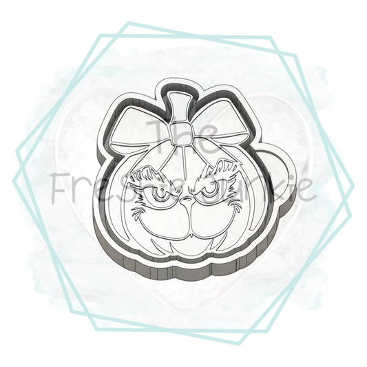 Mean Guy Pumpkin Freshie Mold