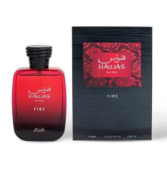 Hawas Fire By Rasasi For Unisex 3.4oz EDP Spray