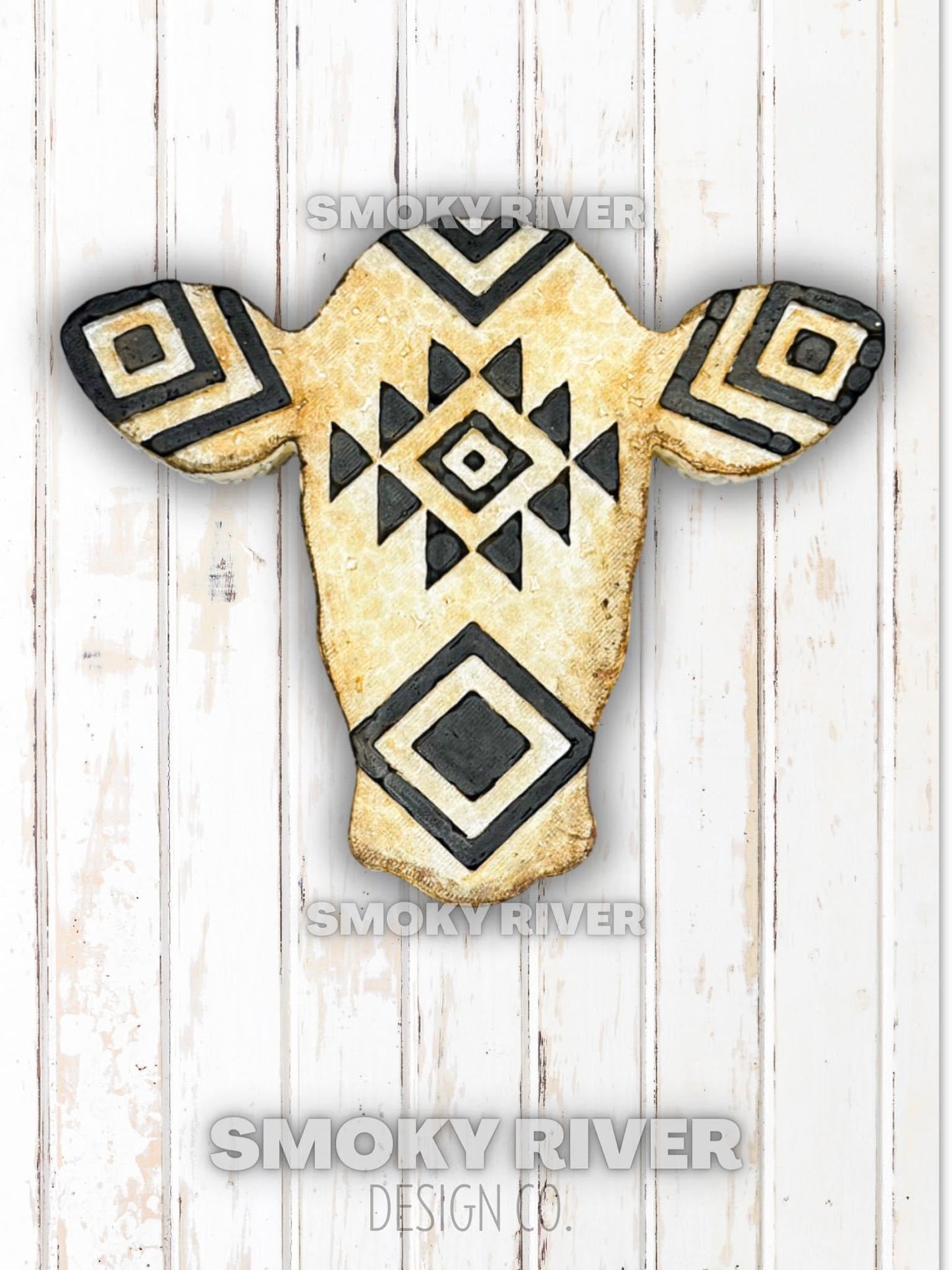 Aztec Cow Freshie Mold