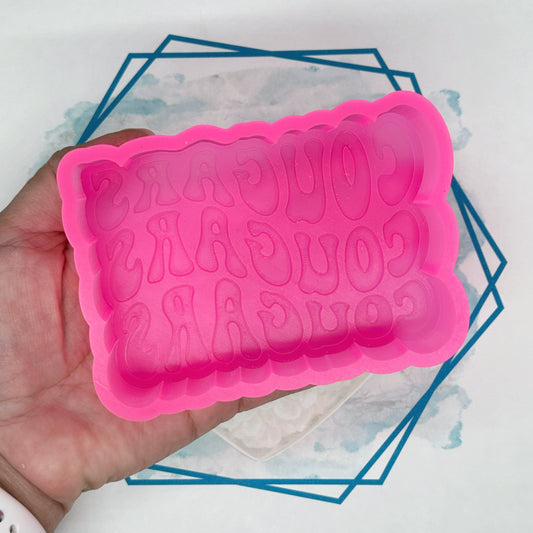 Cougars Retro Font Freshie Mold