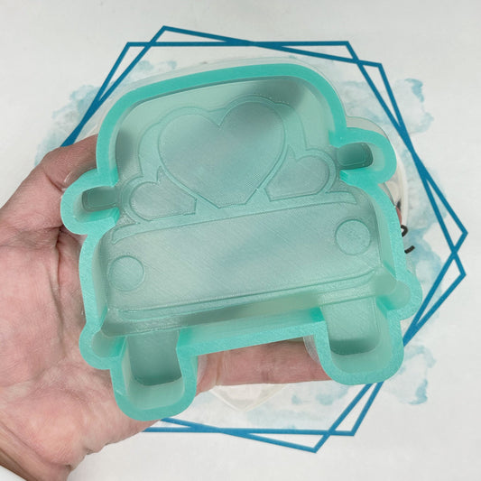 Truck with Hearts Freshie Mold