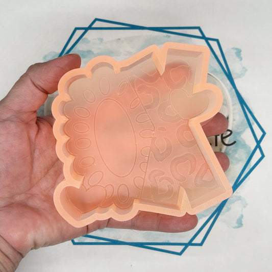 Leopard XO Concho Freshie Mold