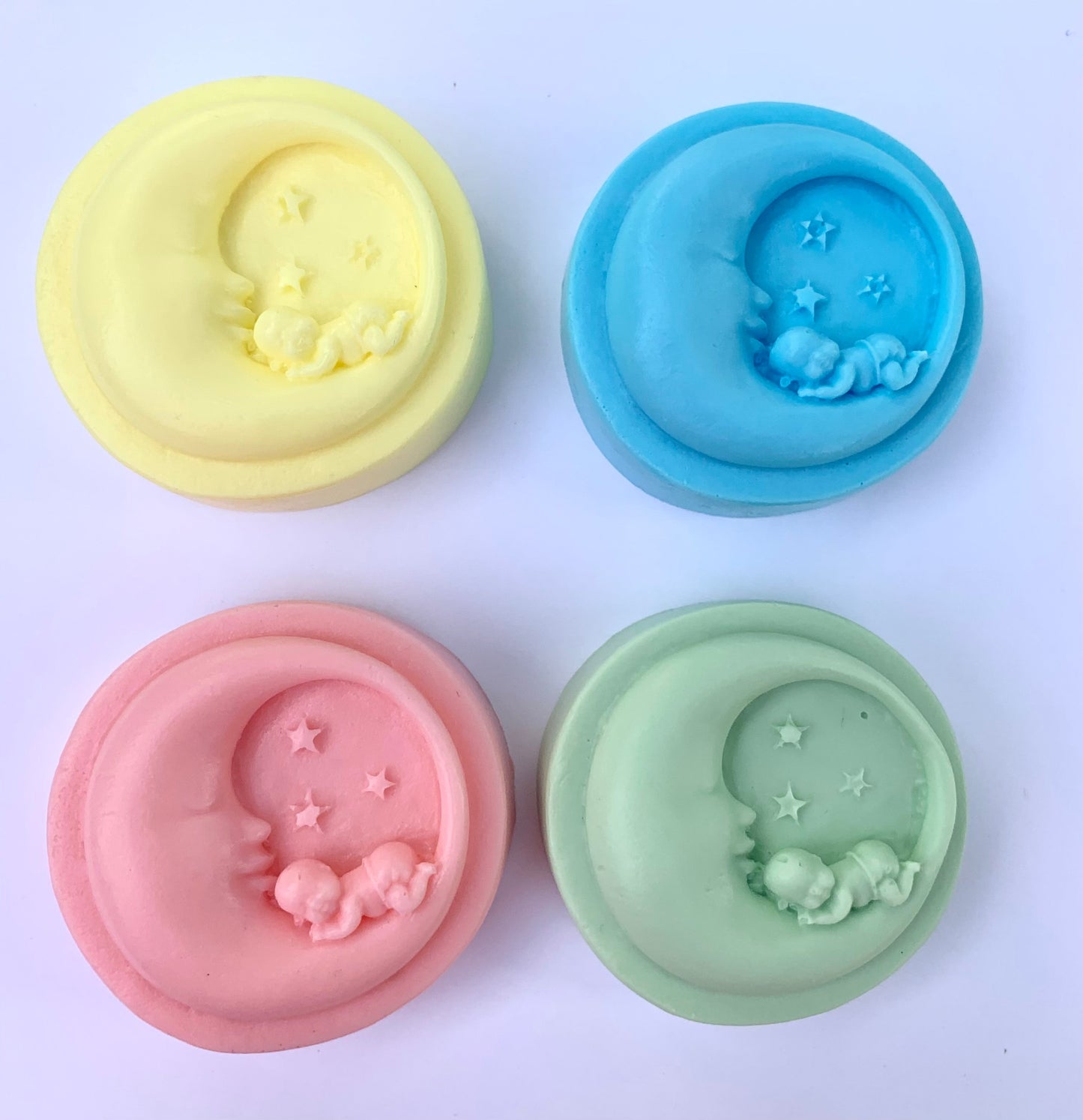 10 Baby Cradled in Moon Soap Favors For A Boy: Party favors
