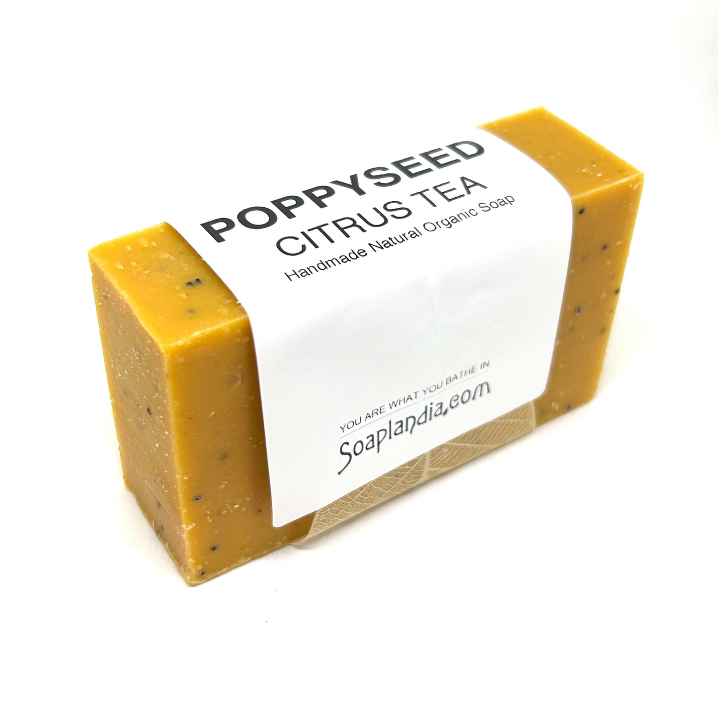 Citrus Poppyseed Bar Soap, Organic