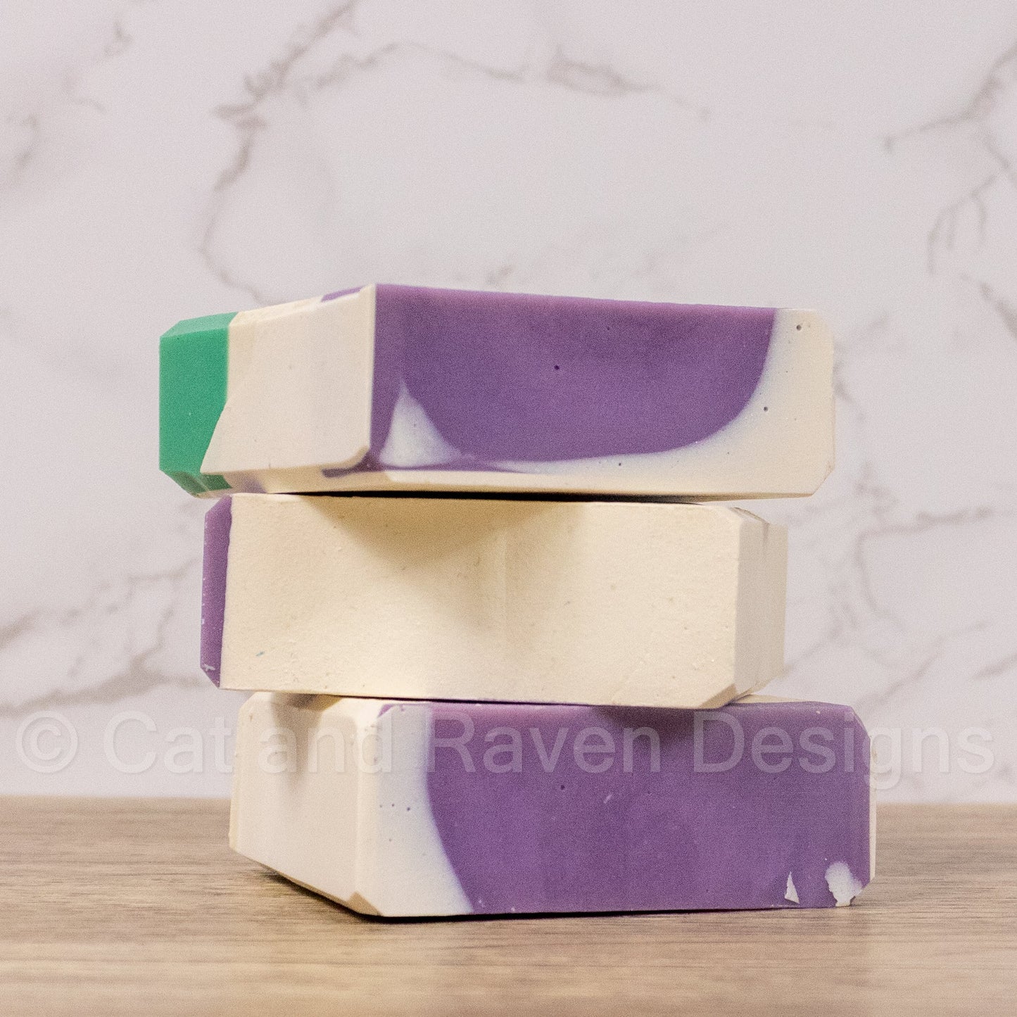 Gender² (genderqueer pride flag) soap