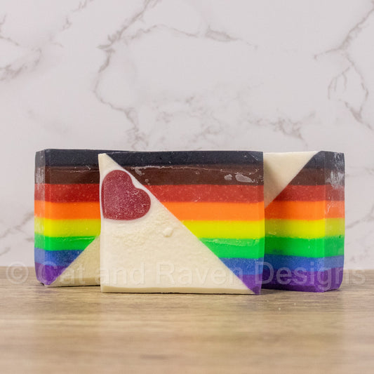 All Together Now (inclusive pride flag) soap