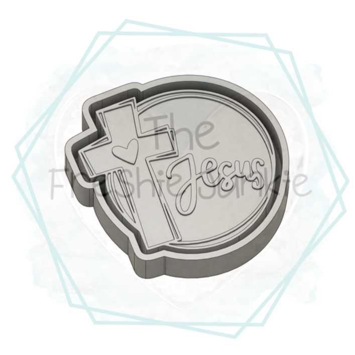 Jesus Cross (Circle) Freshie Mold