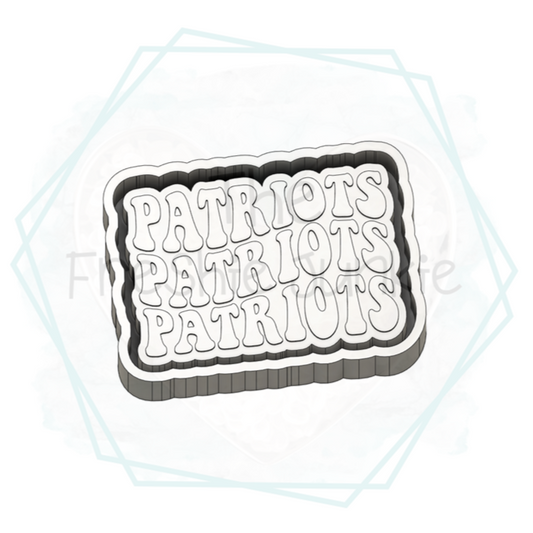 Patriots Retro Font Freshie Mold