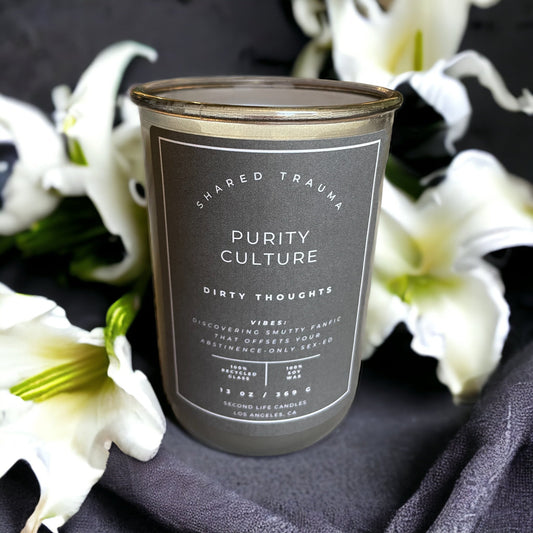 Shared Trauma: Purity Culture Candle - 13 oz, Crackling Wood Wick
