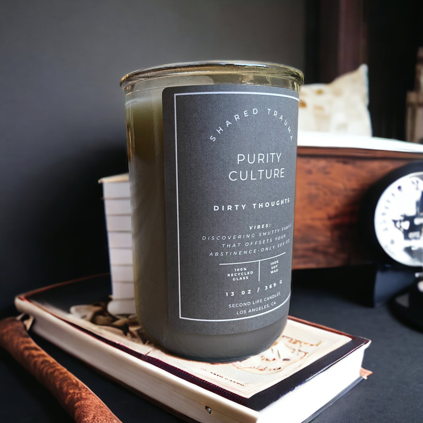 Shared Trauma: Purity Culture Candle - 13 oz, Crackling Wood Wick