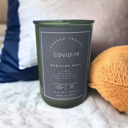 Shared Trauma: Covid-19 Candle - 12.5 Oz, Crackling Wood Wick