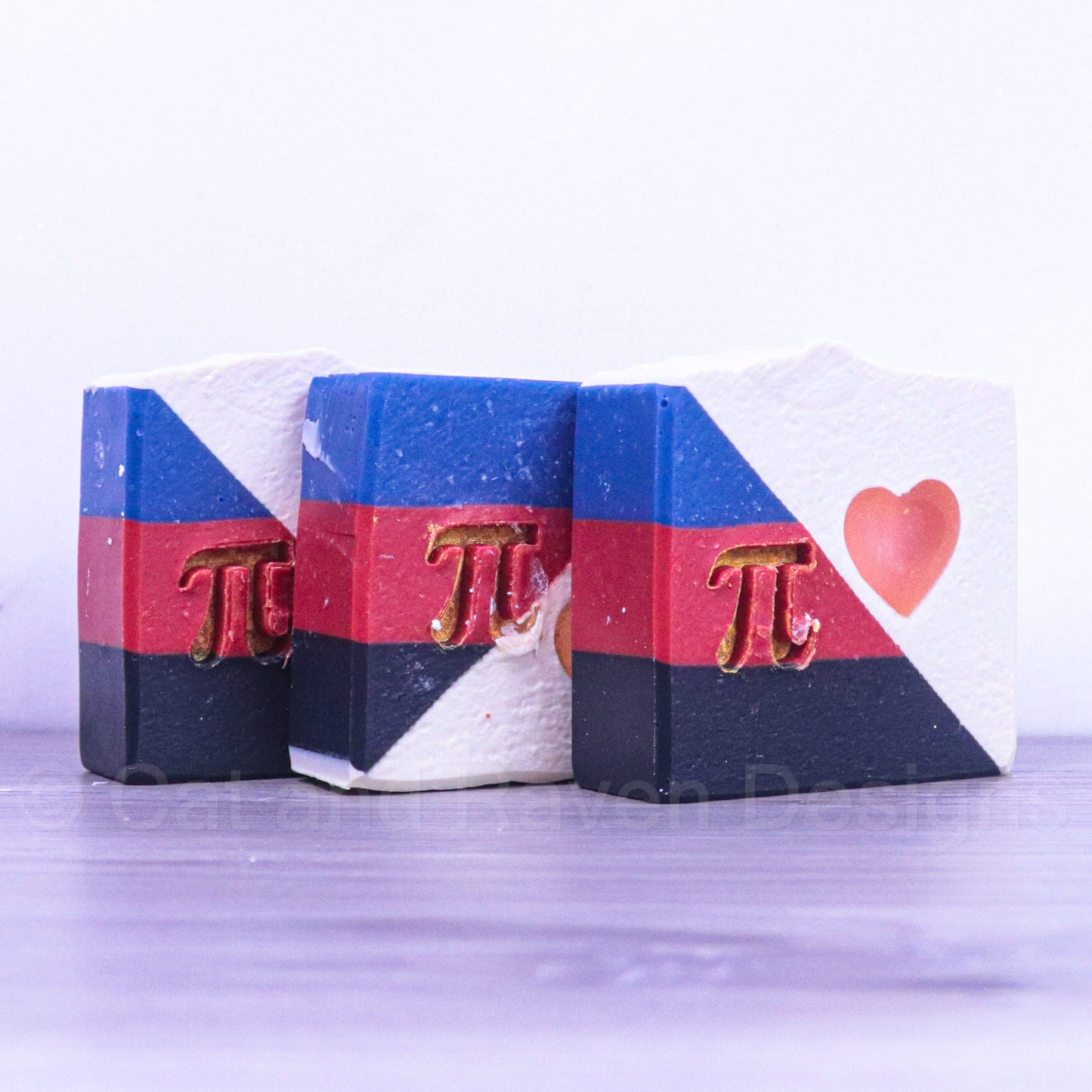 Polyglamorous (polyamory pride flag) soap