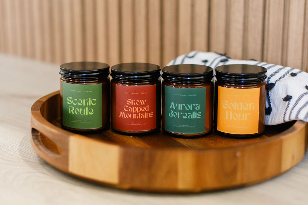 Mint Candle: Snow Capped Mountains Candle