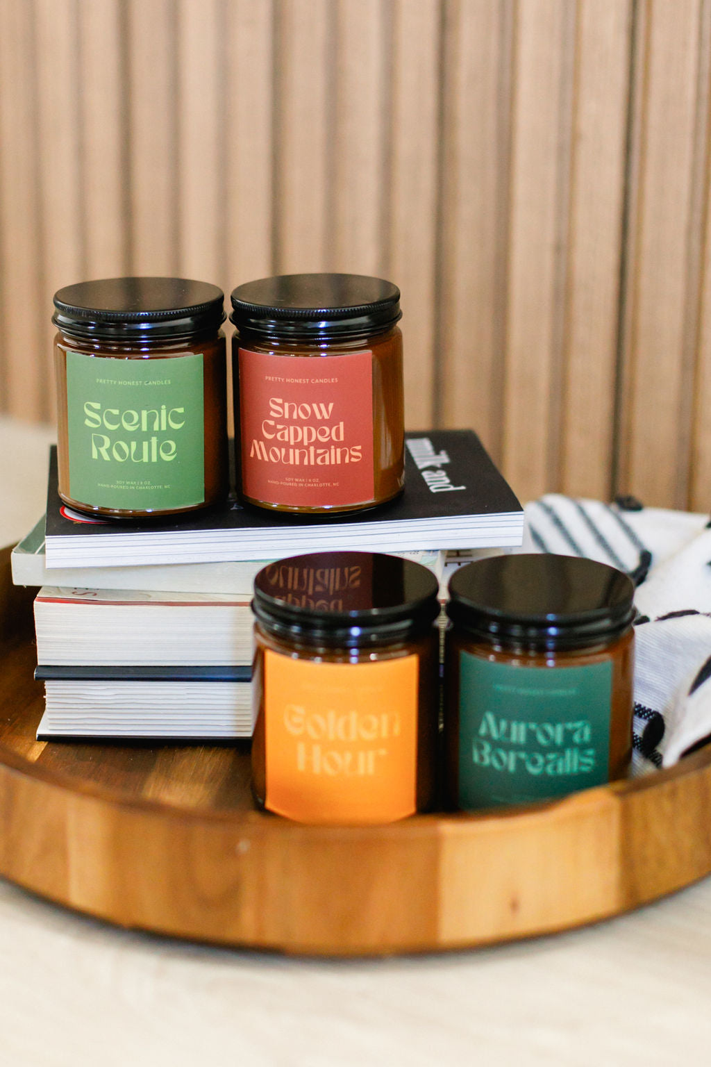 Mint Candle: Snow Capped Mountains Candle