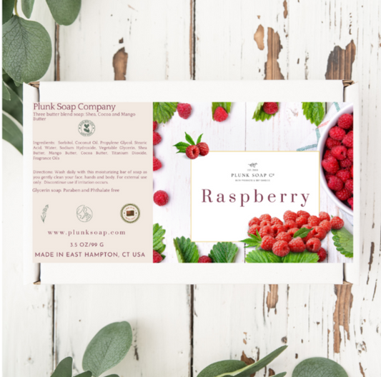 Raspberry Artisian Bar of Soap with Shea Butter, Mango Butter and Coco Butter