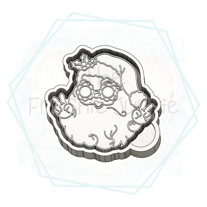 Retro Santa Freshie Mold