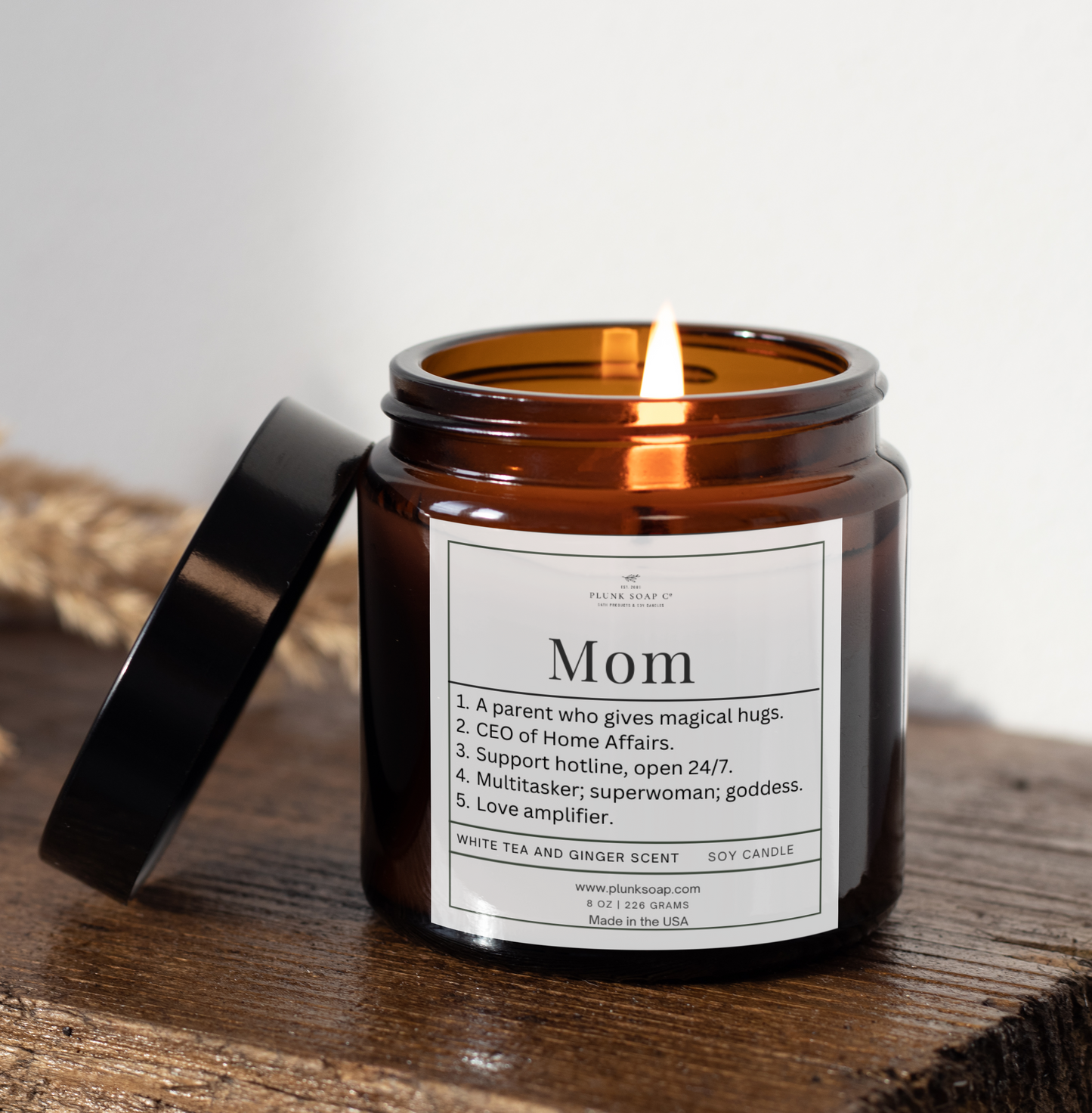 Best Momtini Funny Scented Soy Candle 8 oz Glass Jar:  Mother's Day