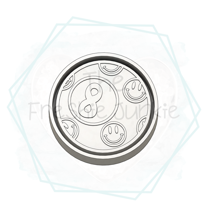 *NEW RELEASE* 8 Ball with Smileys Freshie Mold