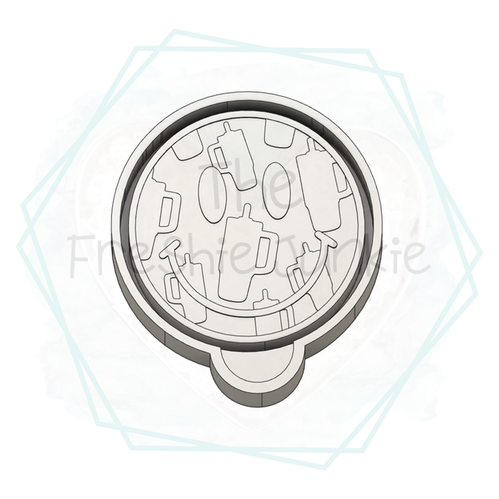 Tumbler Smiley Face Freshie Mold