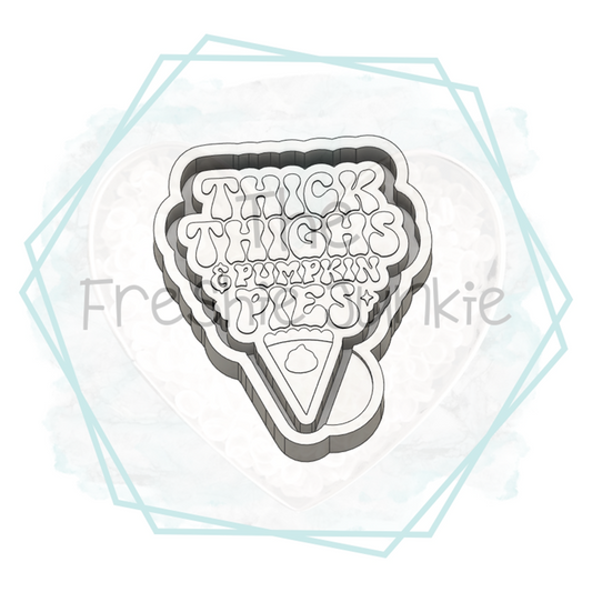 Thick Thighs and Pumpkin Pies Freshie Mold