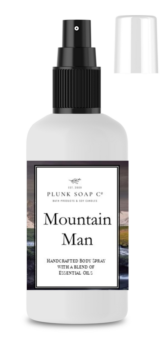 Mountain Man Scented Men's Body Spray
