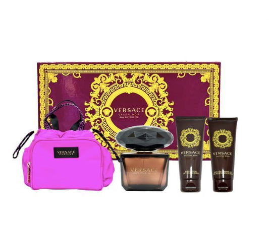 Crystal Noir By Versace 4pc Gift Set For Women Spray