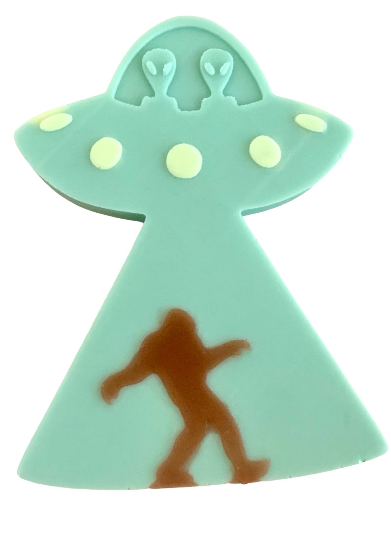 3D Large Alien Head Capturing Bigfoot Soap