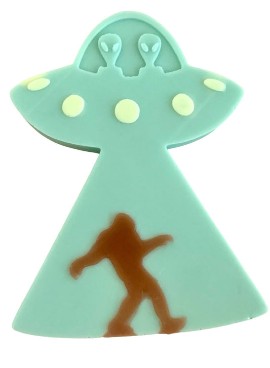 3D Large Alien Head Capturing Bigfoot Soap