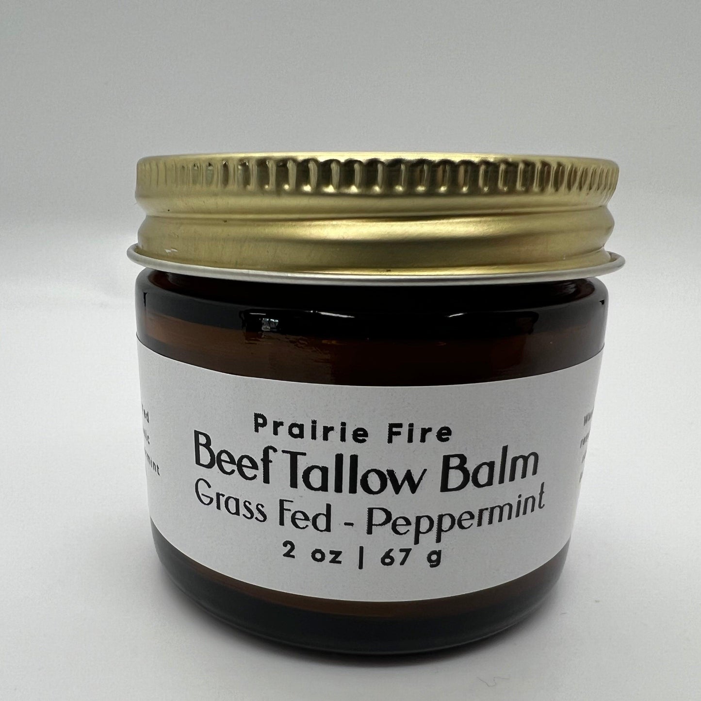 Beef Tallow Balm - 2 oz - Grown and Made in USA - Organic Grass Fed and Finished Tallow - Moisturizing Skin Care