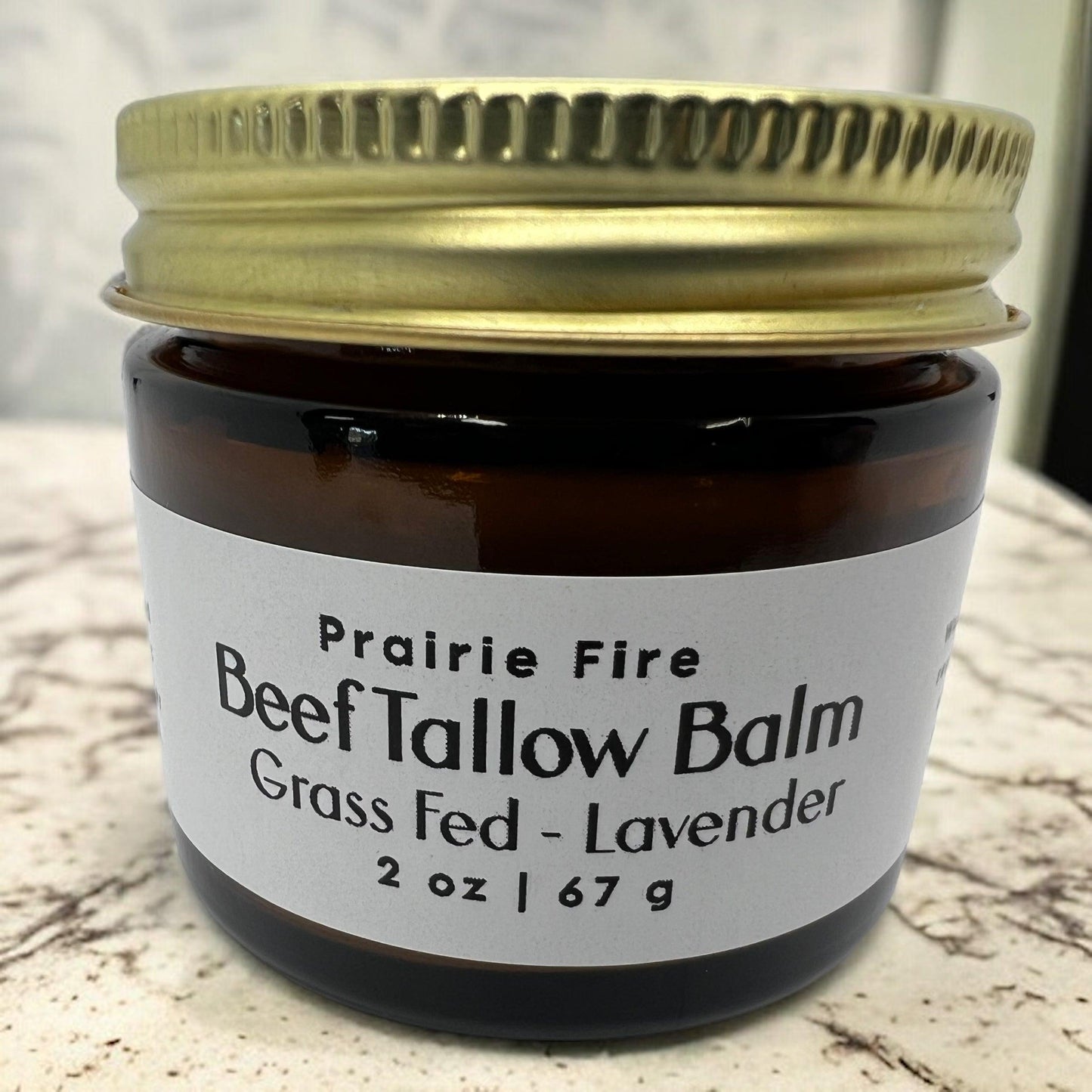 Beef Tallow Balm - 2 oz - Grown and Made in USA - Organic Grass Fed and Finished Tallow - Moisturizing Skin Care