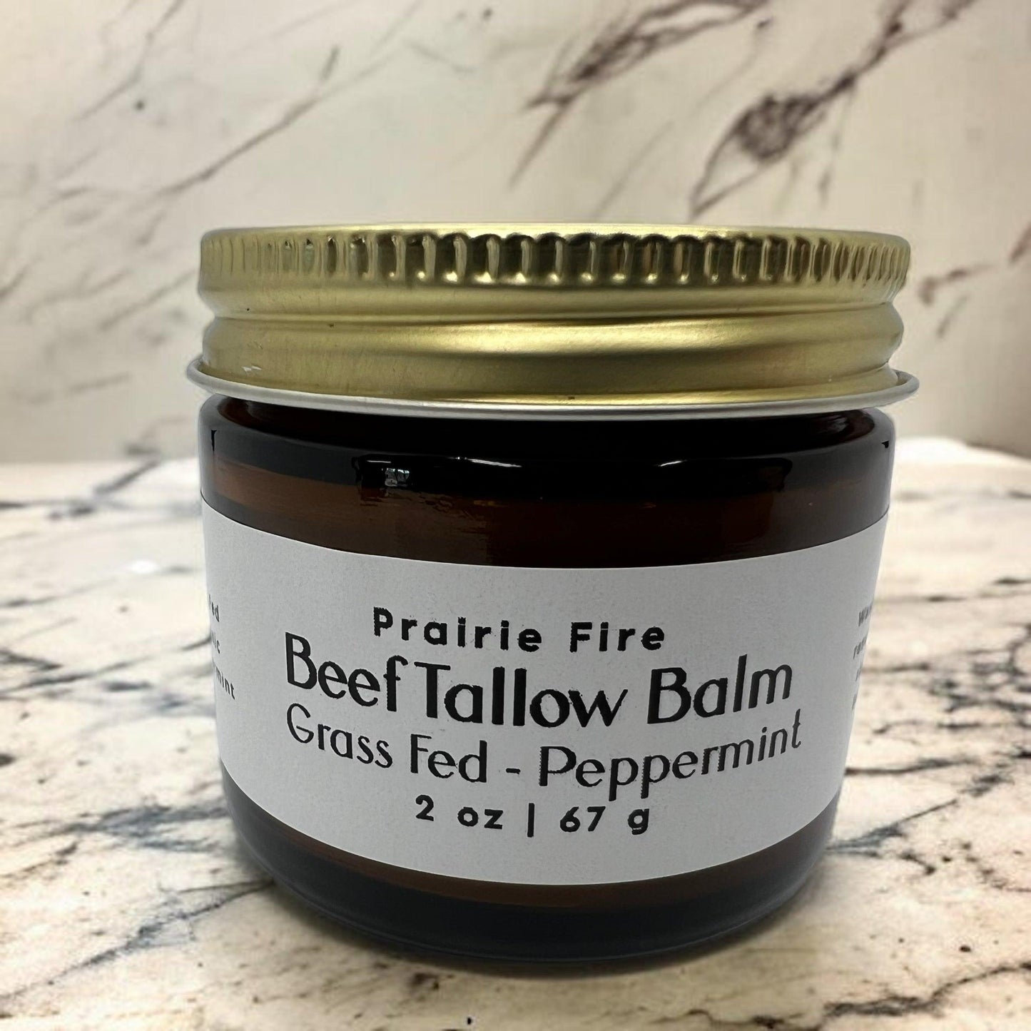 Beef Tallow Balm - 2 oz - Grown and Made in USA - Organic Grass Fed and Finished Tallow - Moisturizing Skin Care