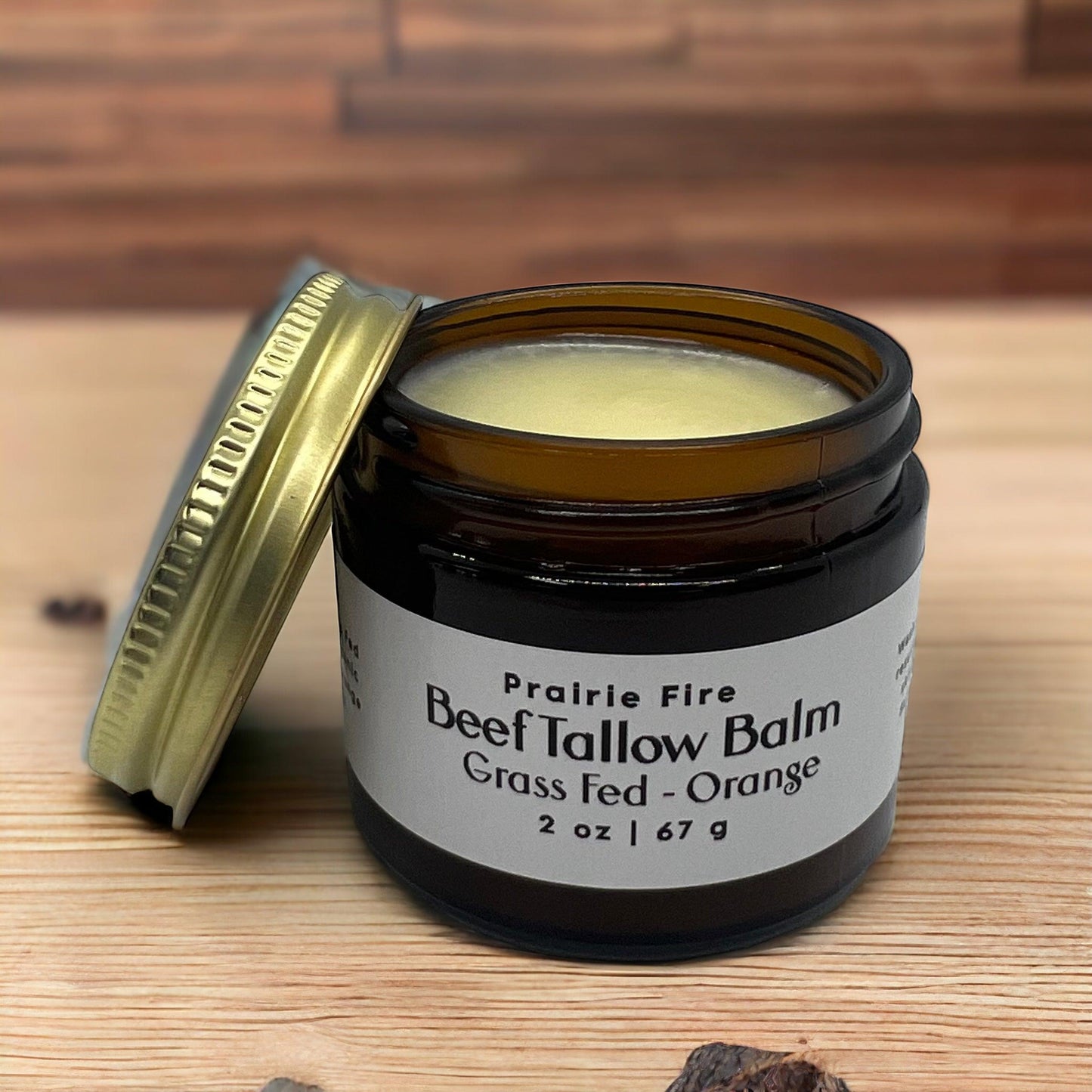 Beef Tallow Balm - 2 oz - Grown and Made in USA - Organic Grass Fed and Finished Tallow - Moisturizing Skin Care
