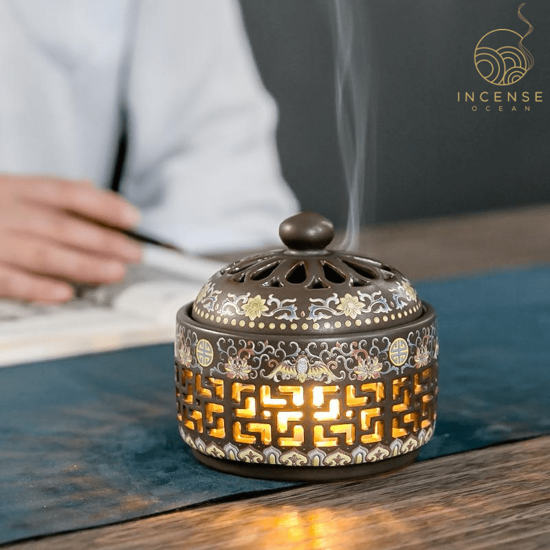 Chinese Classical Ceramic Incense Holder