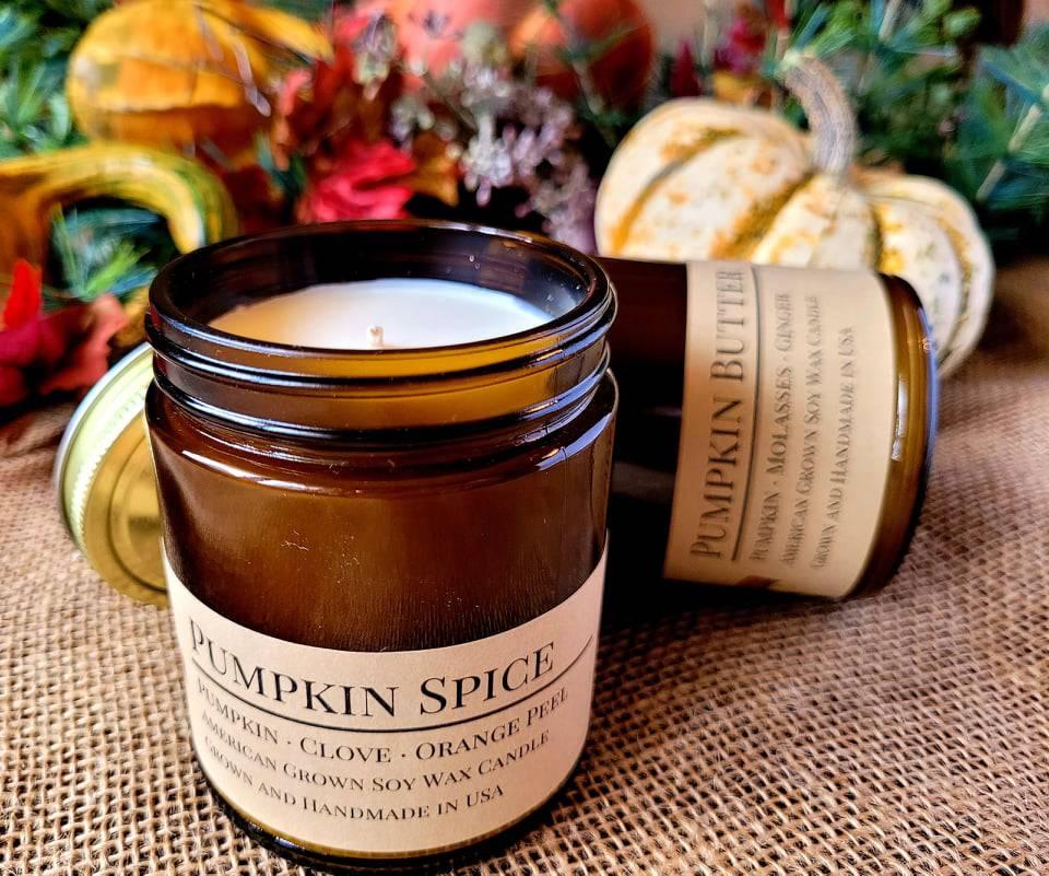 Citron Vert Soy Wax Candle | 9 oz Amber Apothecary Jar