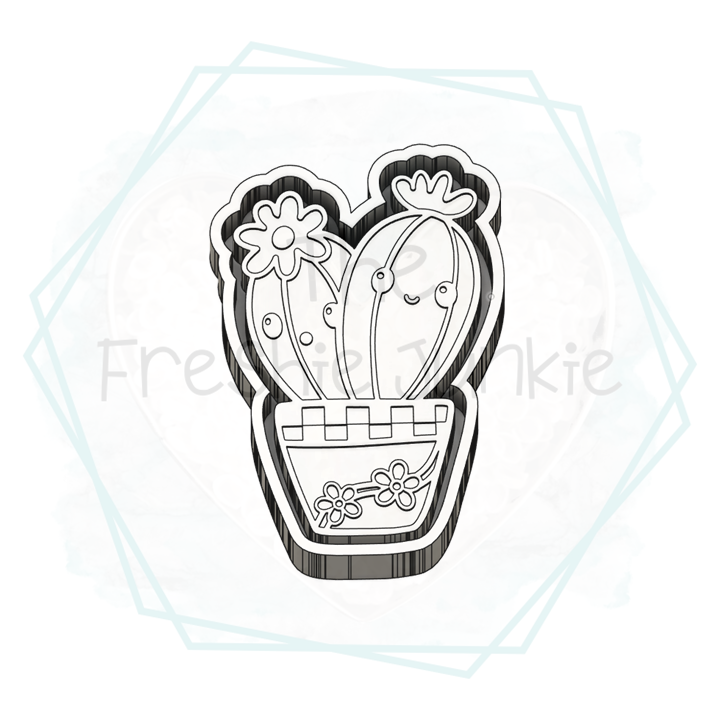 *NEW RELEASE* Groovy Cactus Pot Freshie Mold