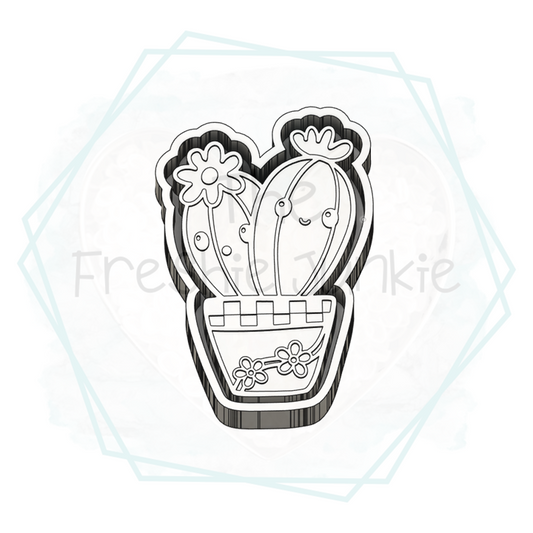 *NEW RELEASE* Groovy Cactus Pot Freshie Mold