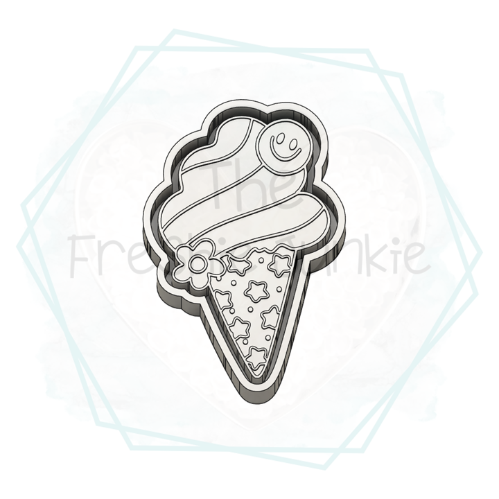 *NEW RELEASE* Groovy Ice Cream Freshie Mold