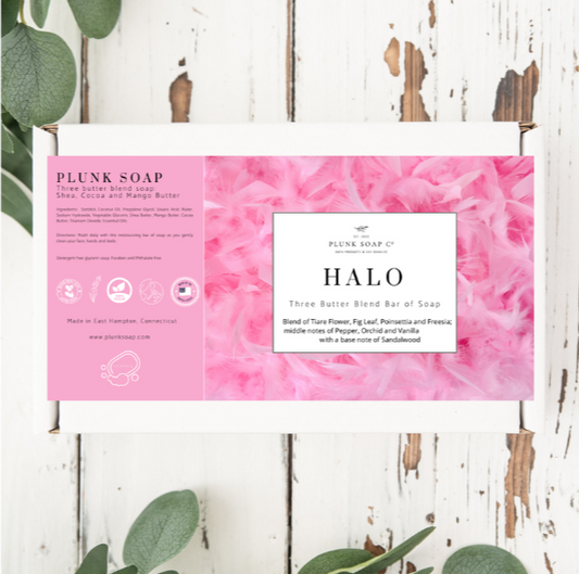 Halo Scented Artisian Bar of Soap with Shea Butter, Mango Butter and Coco Butter
