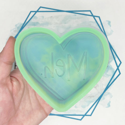 Meh Heart Freshie Mold