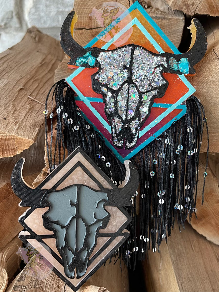 Desert Bull Skull Freshie Mold